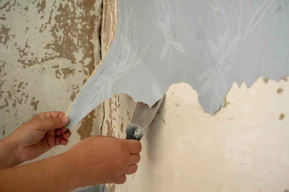 Our Step-by-Step Wallpaper Removal Process